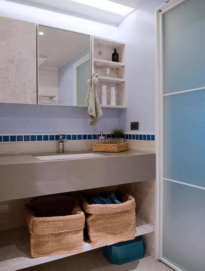 Under sink space as an additional storage for clothes