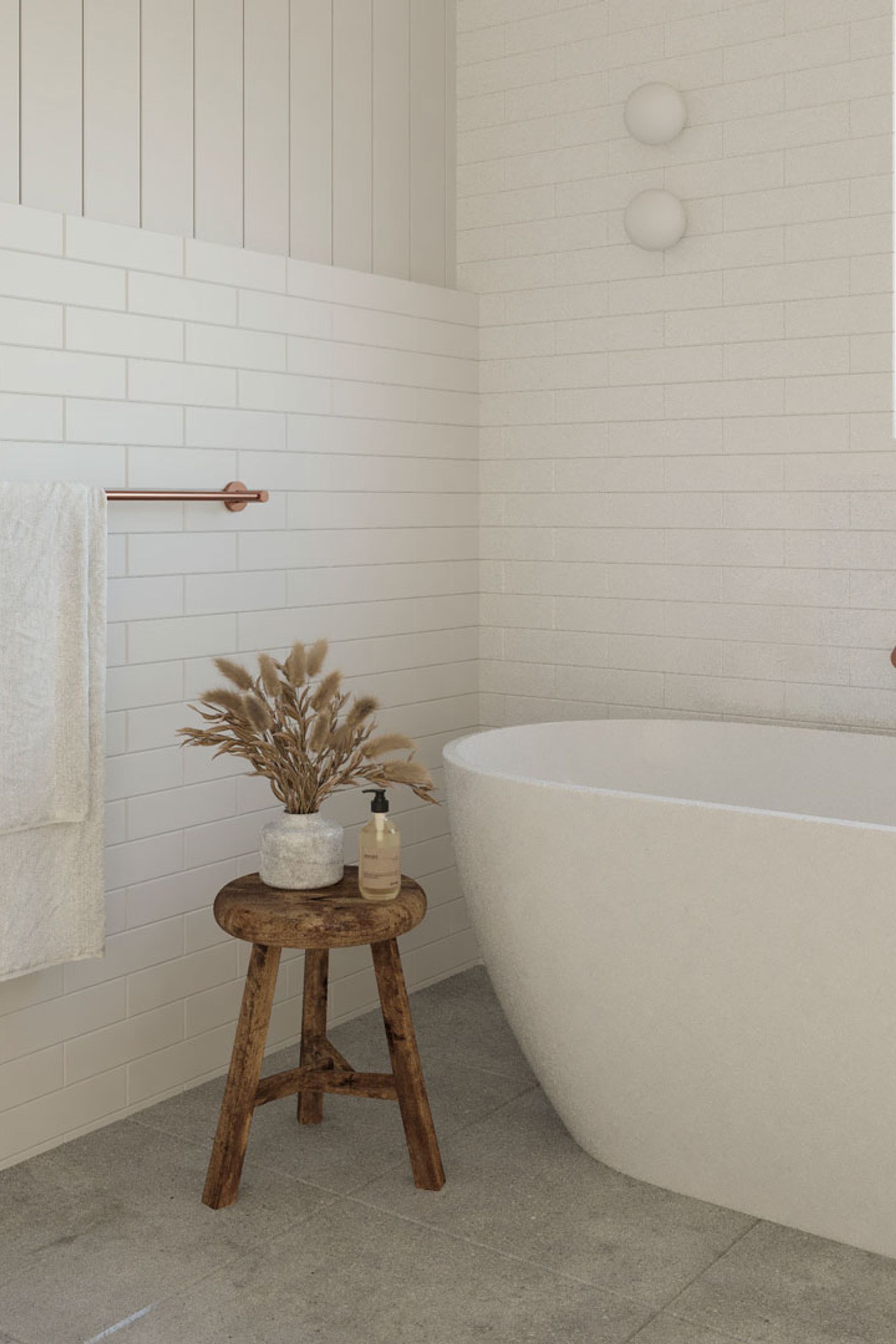 ABI Cali Single Towel Rail from ABI Interiors