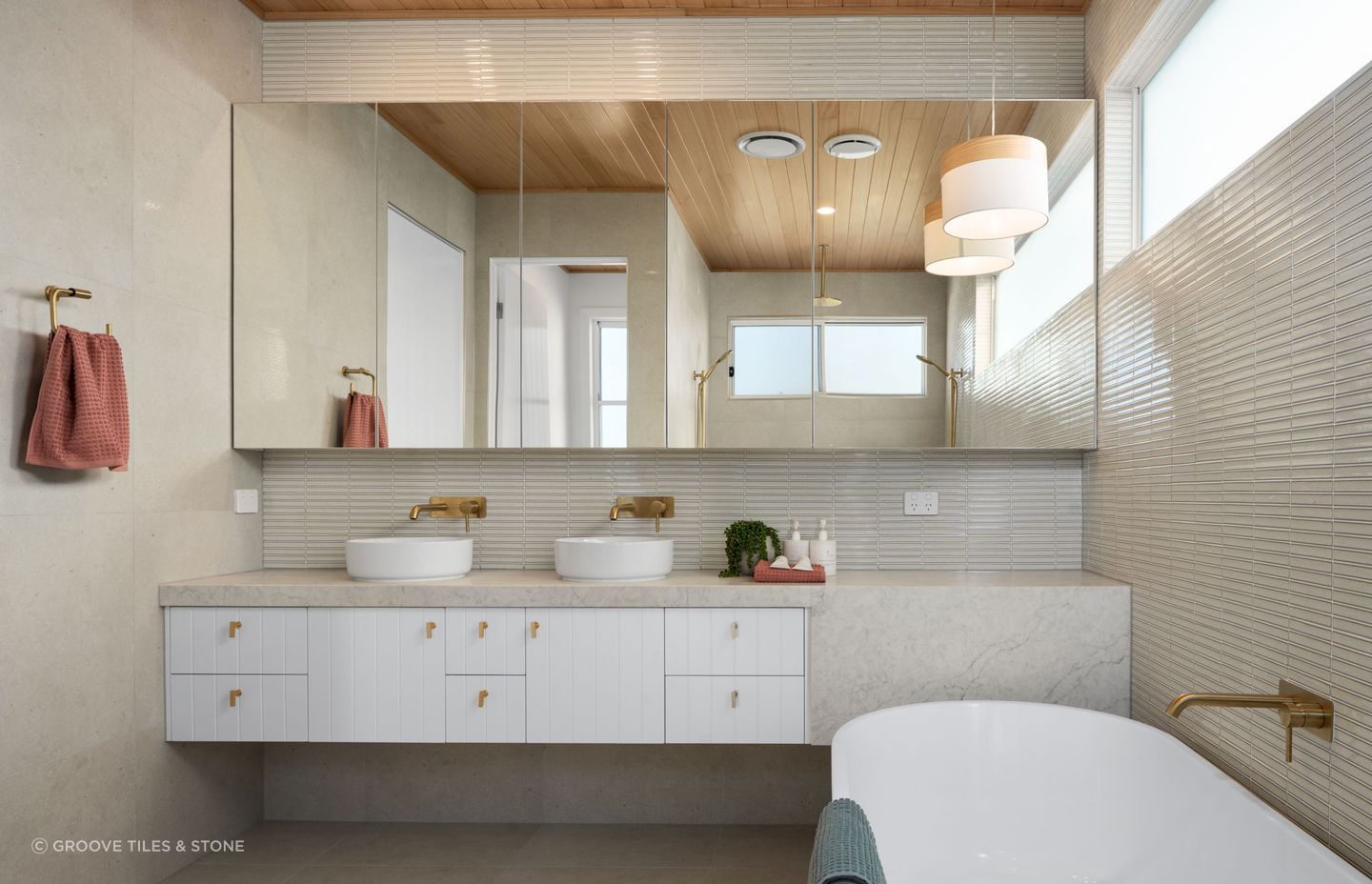 Earth Floor and Wall Tiles from Groove Tiles &amp; Stone