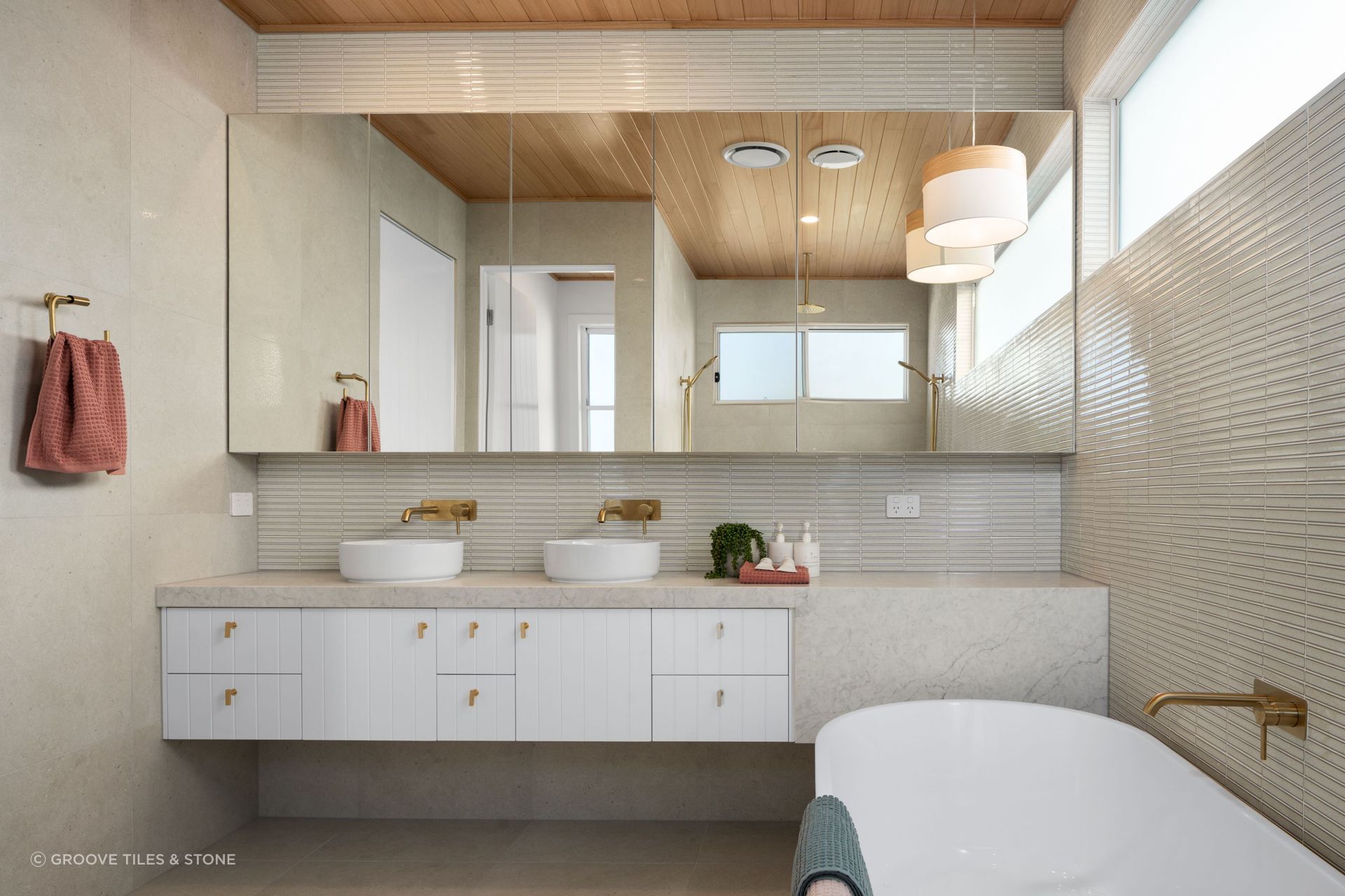 Earth Floor and Wall Tiles from Groove Tiles &amp; Stone