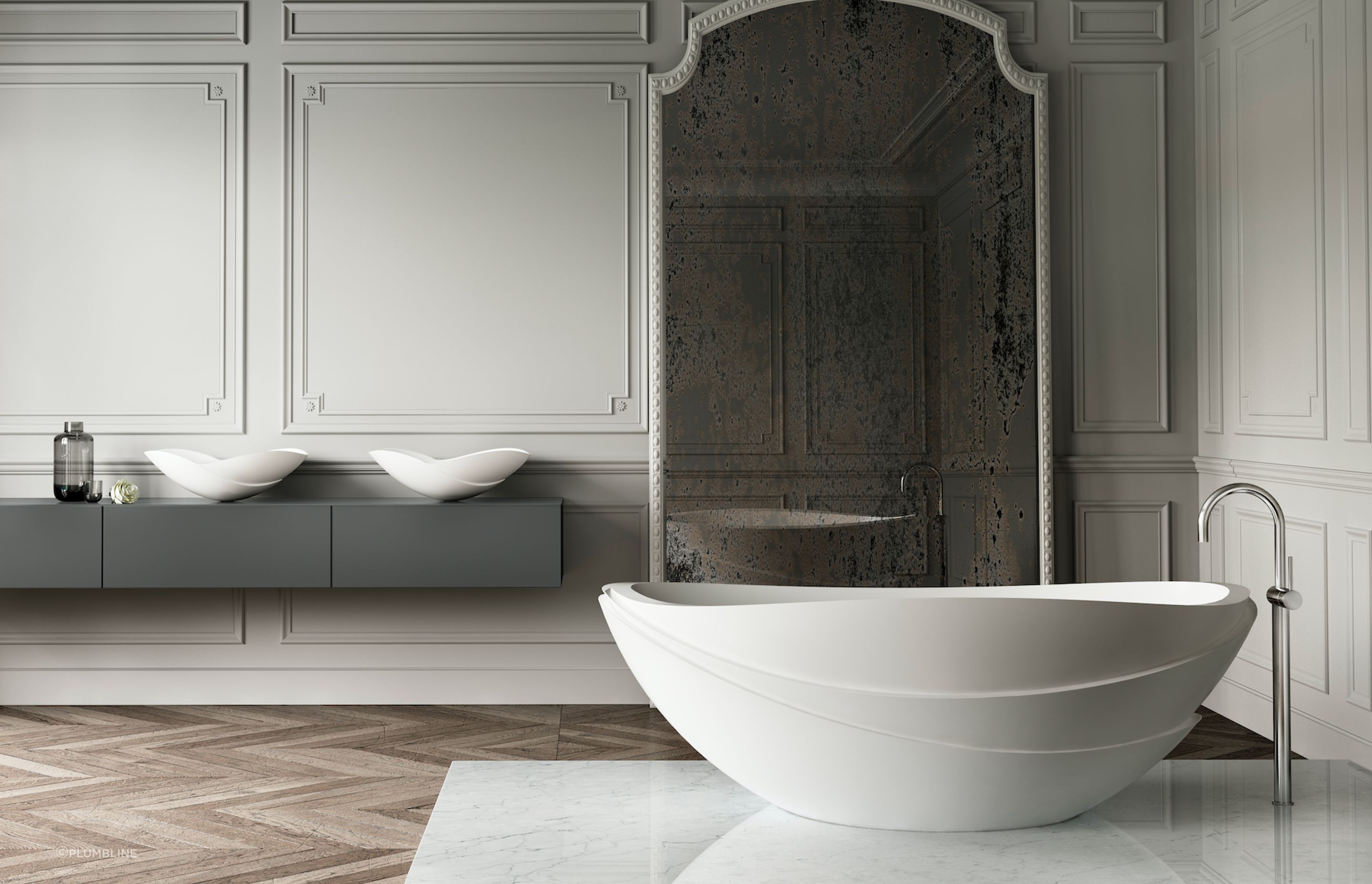 The bathroom is a great place for creativity when it comes to design, demonstrated wonderfully by this Kelly Hoppen Harmony Bath by Apaiser