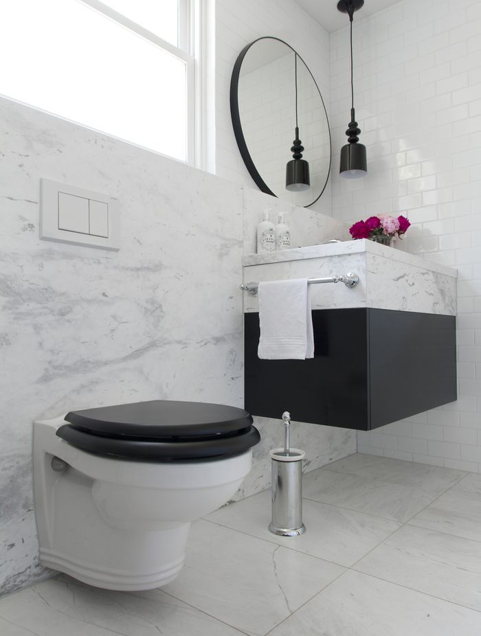 A space-saving Perrin &amp; Rowe Wall Hung Toilet Pan