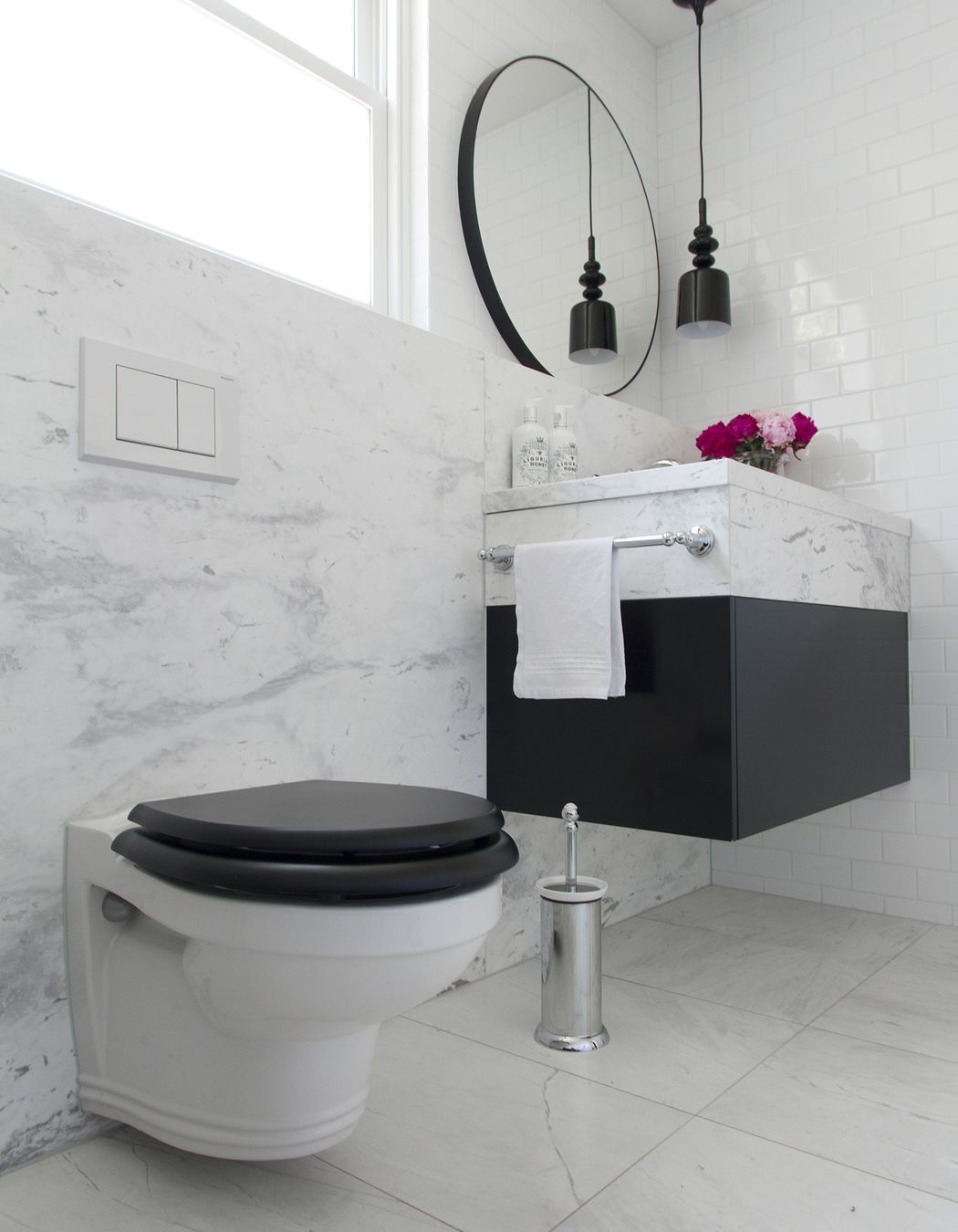 A space-saving Perrin &amp; Rowe Wall Hung Toilet Pan