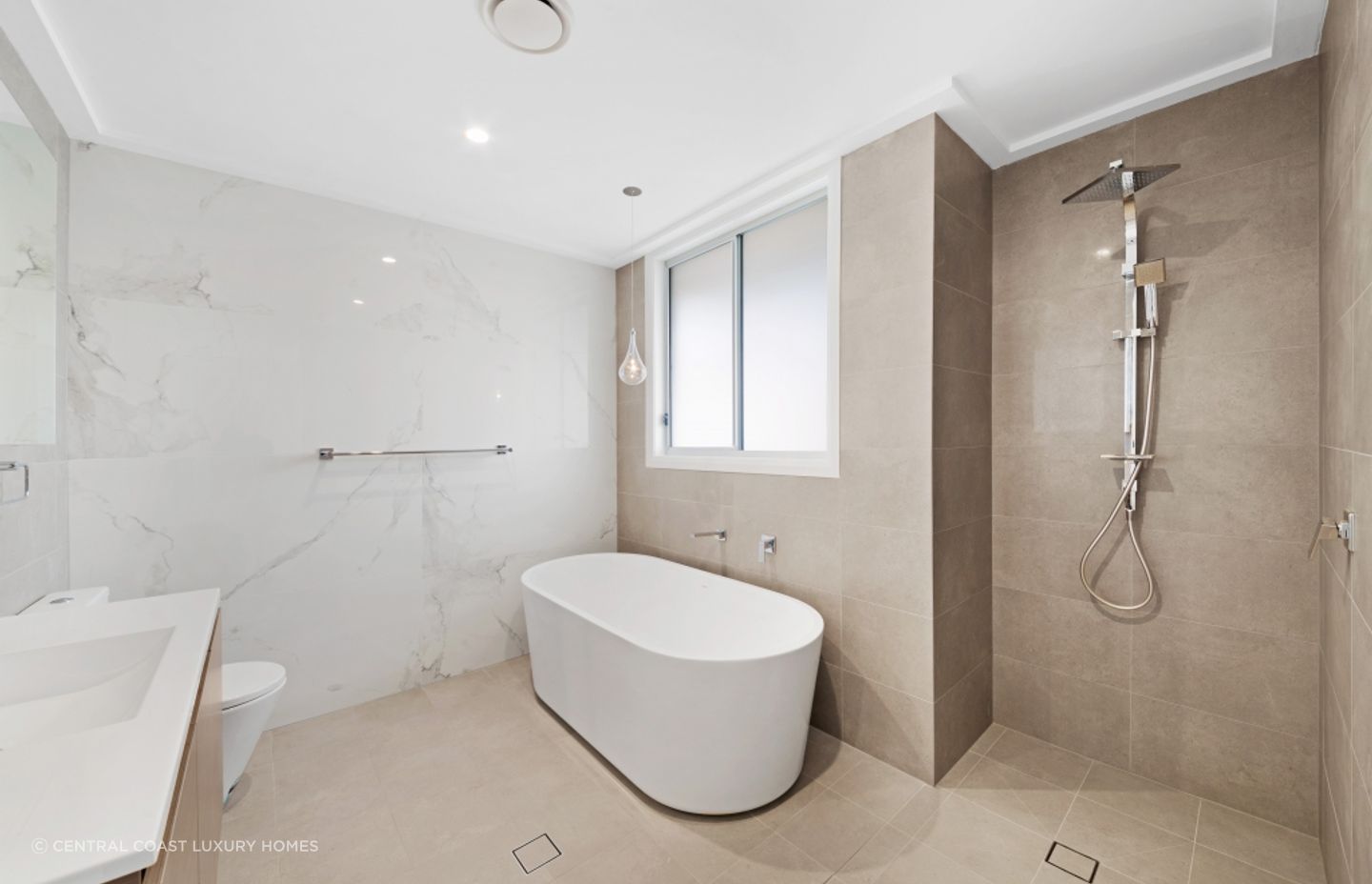 Walk in shower at Central Coast - Ettalong Development