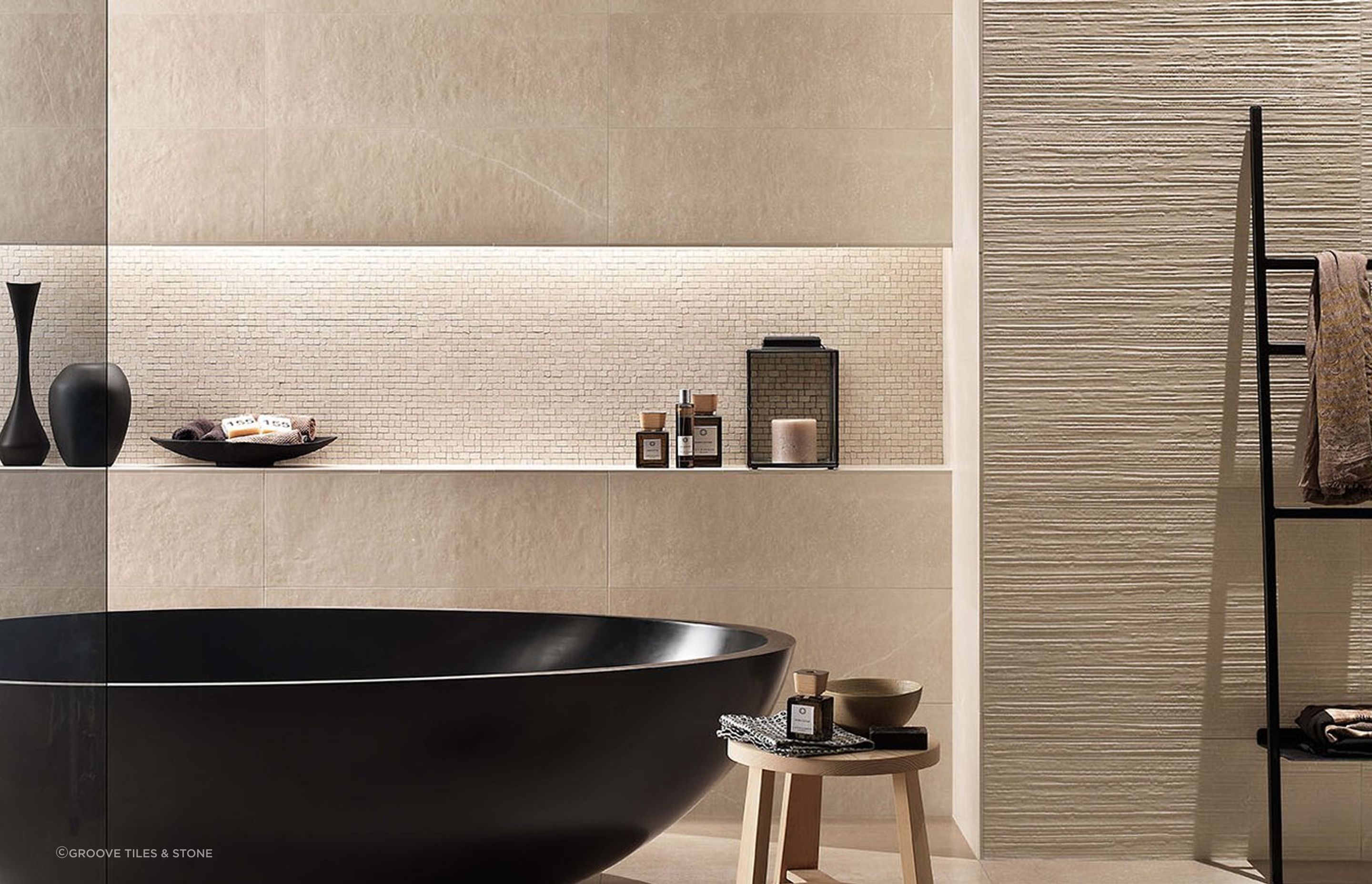 Maku Floor and Wall Tiles - a fine example of porcelain stoneware from Groove Tiles &amp; Stone