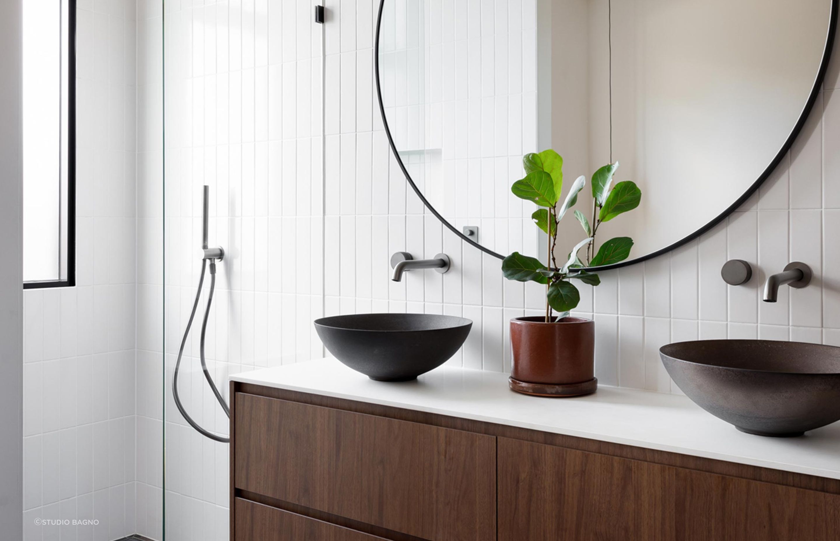 Oasis by Bayside Built showcases modern bathroom styling at its best