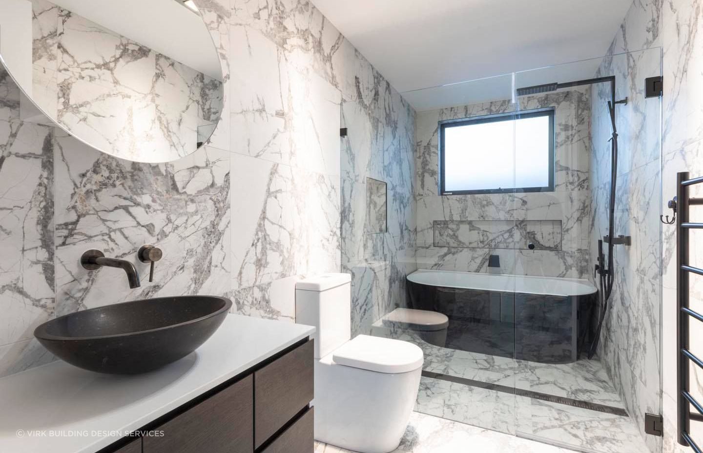 Stylish bathroom layout at 6 of 56, Denman