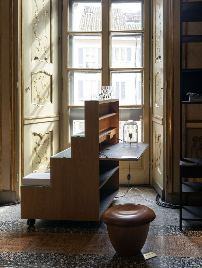 Rampa by Karakter by Cult Design is a multifunctional station on wheels from 1965