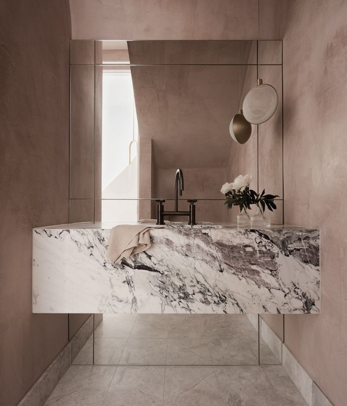 The powder room has transformed from a functional space into an opportunity for self-expression
