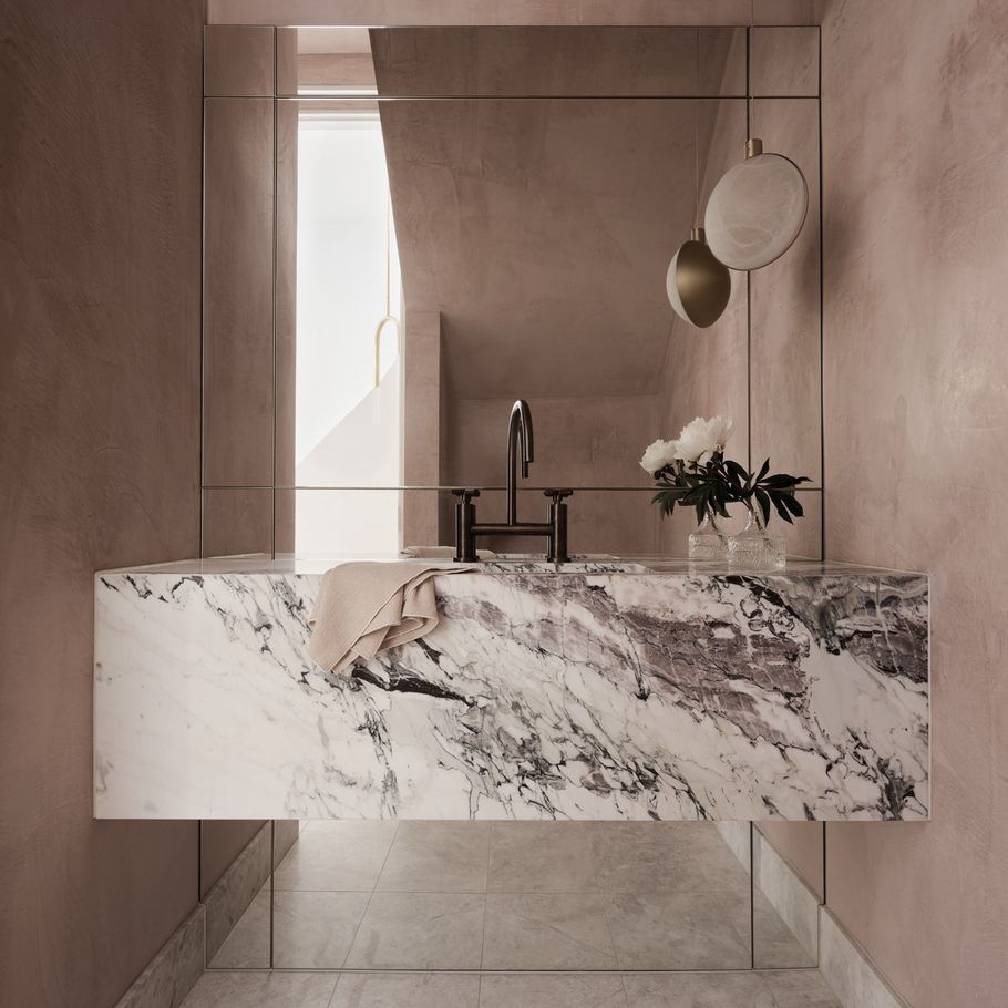 The powder room has transformed from a functional space into an opportunity for self-expression