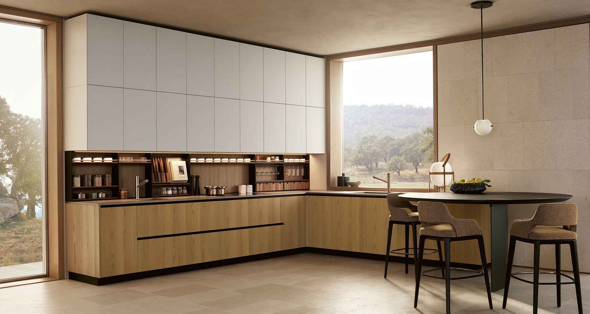 Poliform's kitchens offer an unusual play on materiality for your next project.