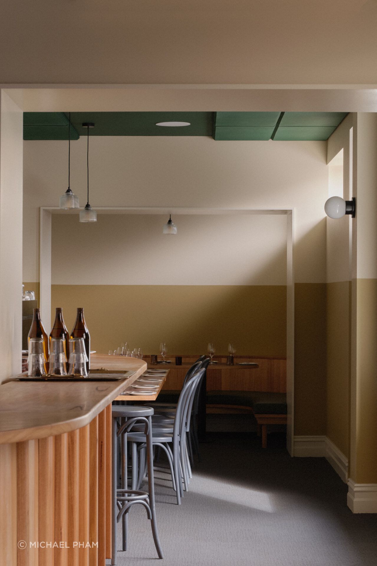 A light touch interior renovation retains the original essence of the beloved local.