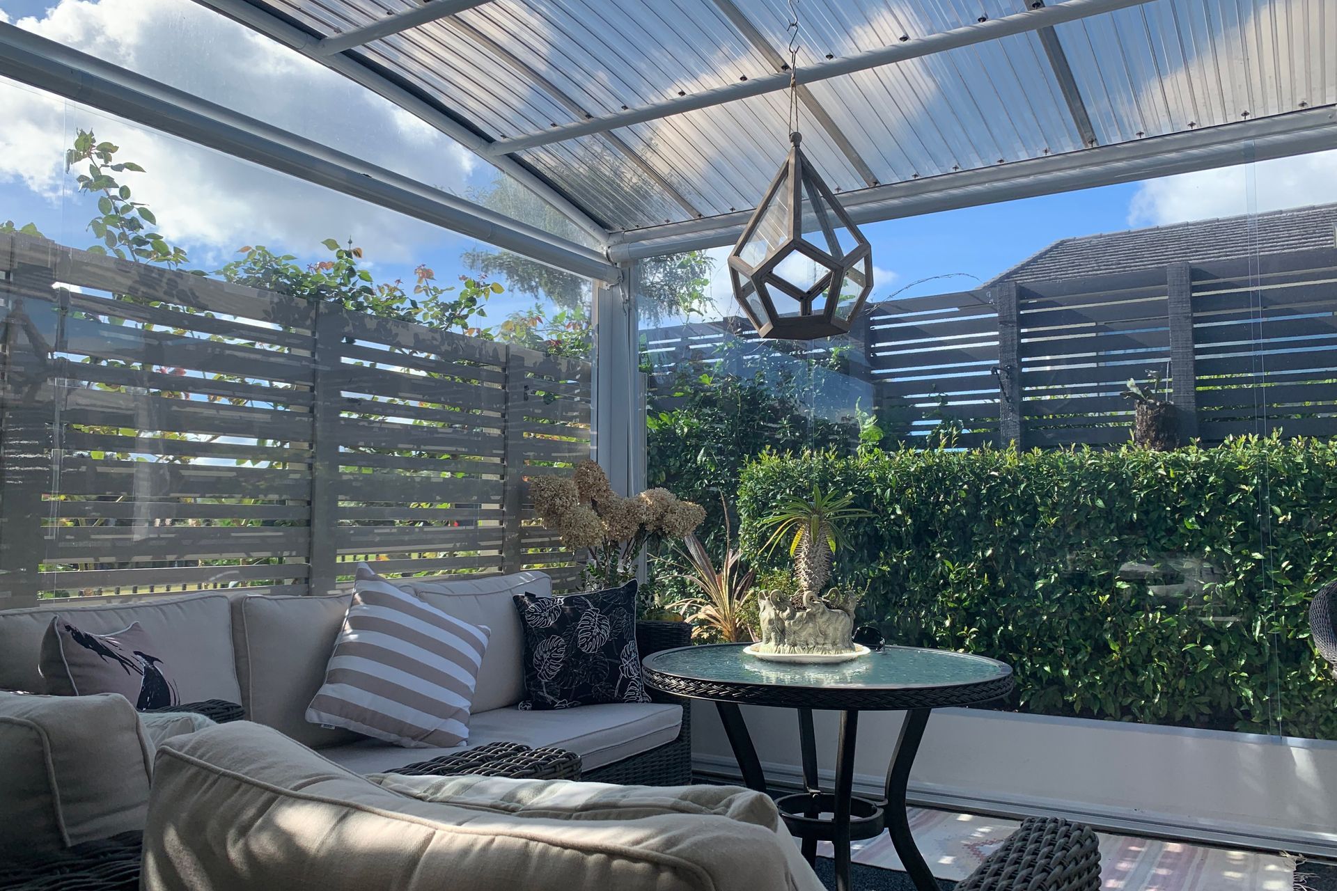 Arched canopies offer more strength and height compared to a straight version.