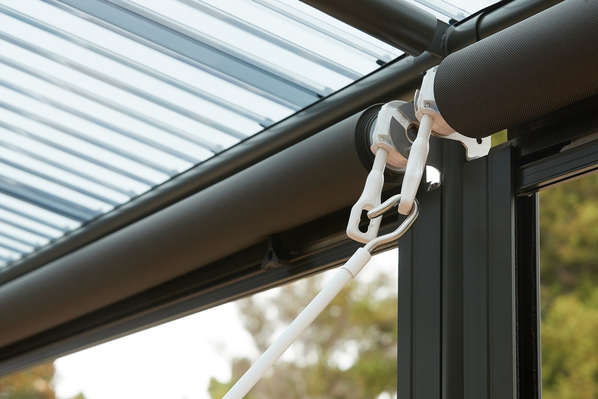By closing canopies in with blinds, and adding lighting and heating, they can be enjoyed year-round.