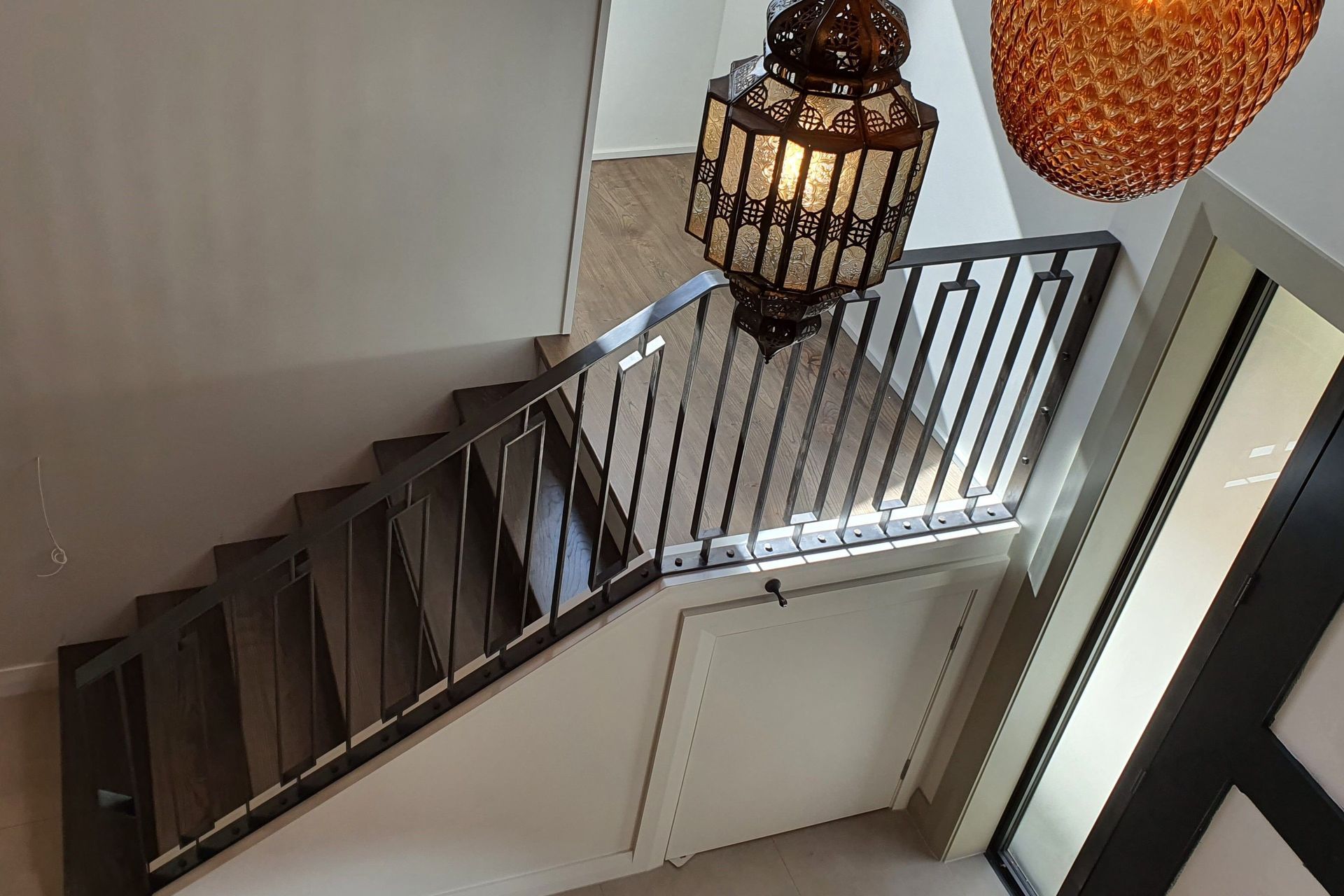 One recent project called for custom indoor stair banisters.