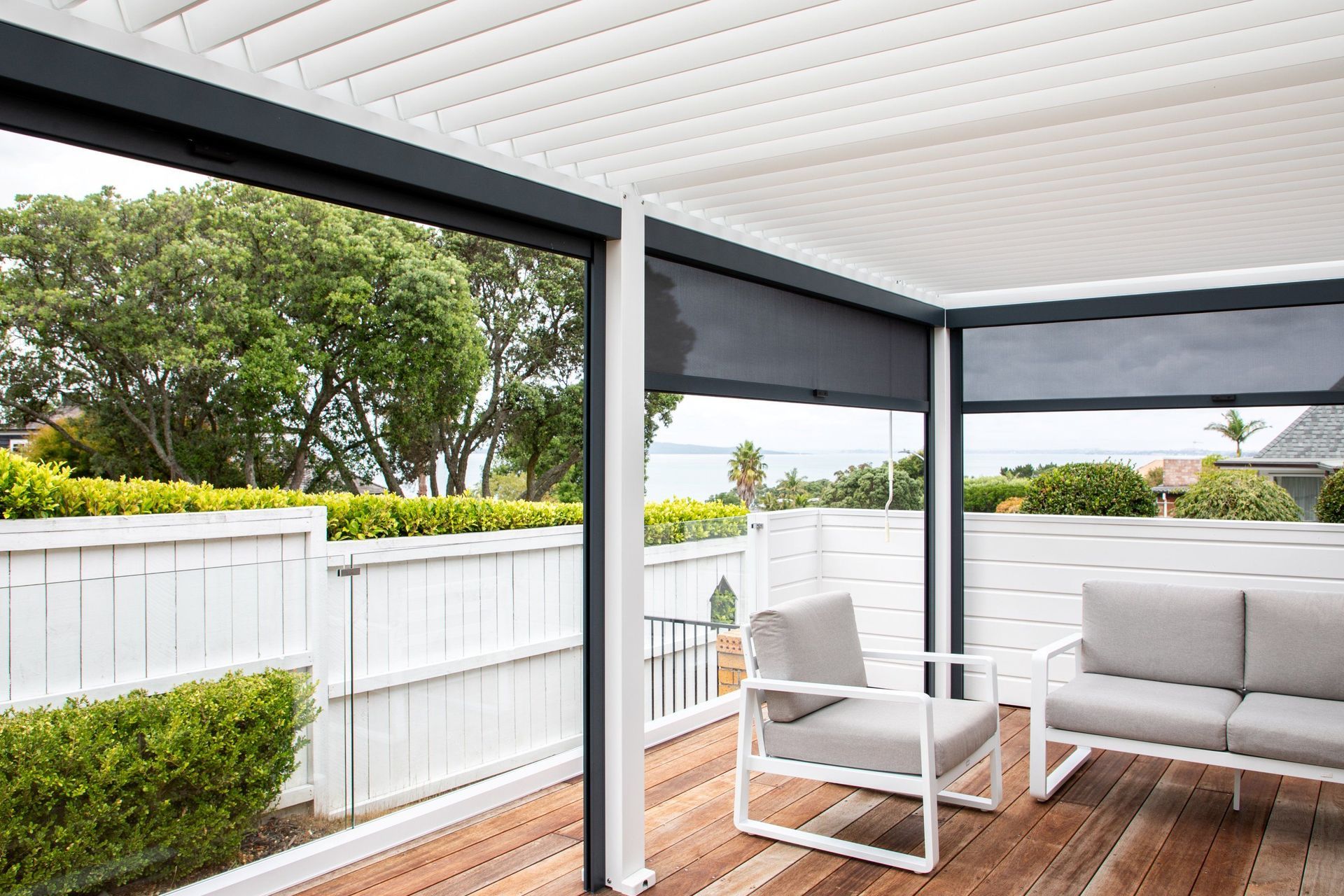 Pergola kits have come a long way in recent years, giving homeowners plenty to think about. | Featured product: Atlantic Manual Freestanding Louvre Roof
