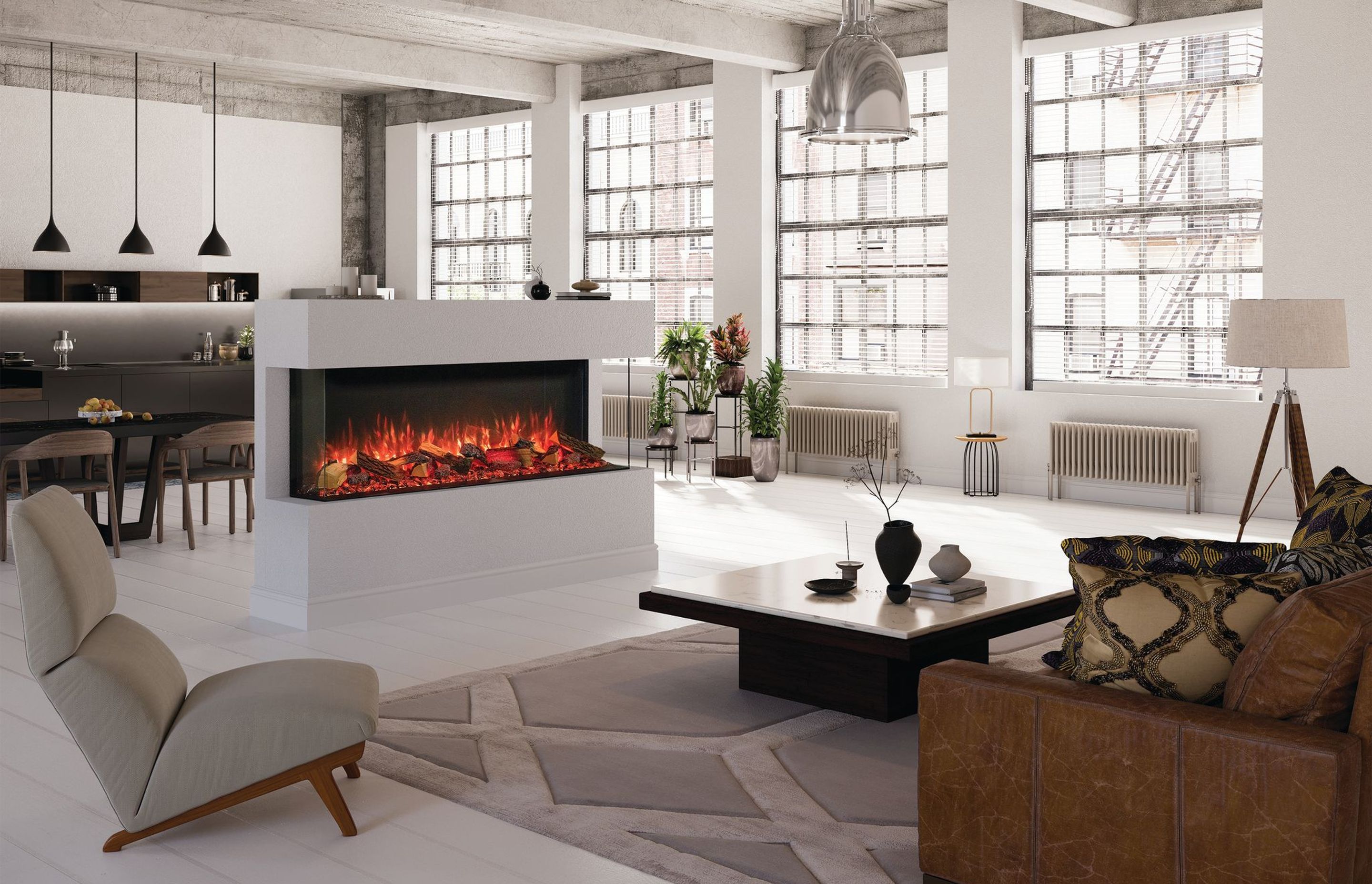 The Onyx Avanti electric fireplace.