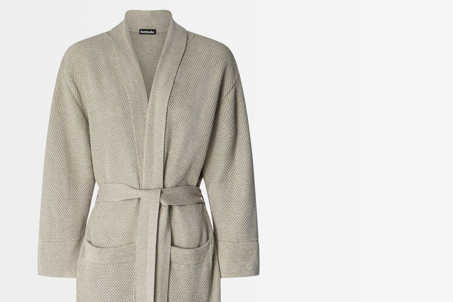 Bamboo and cotton bathrobe in Wheat by Bemboka