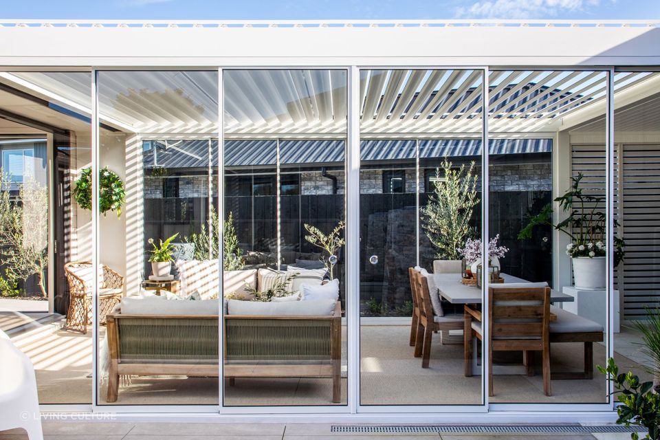 Custom solutions allow you to tailor a pergola to meet your needs. | Featured product: Custom Louvred Pergola