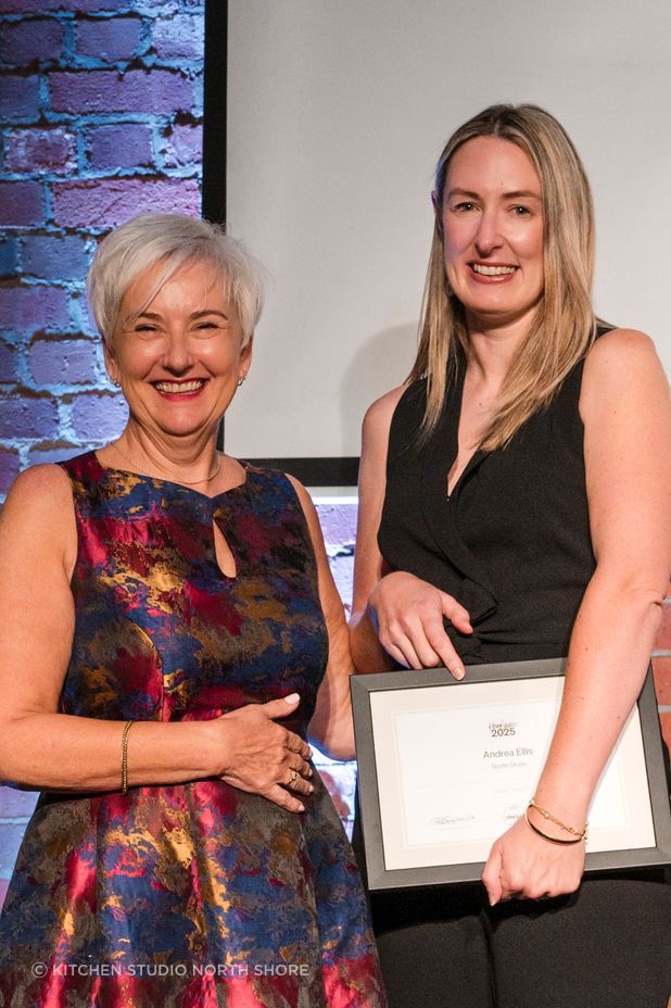 Andrea Ellis receiving Kitchen of the Year 2024.