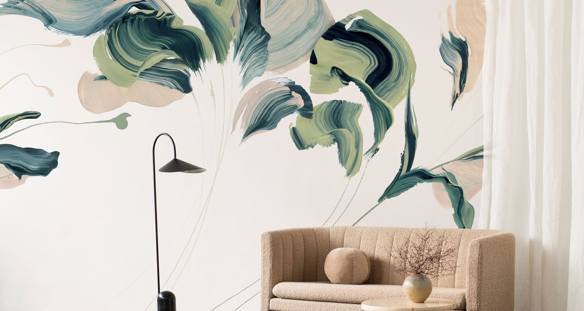 'Daybreak' wallpaper in Verde.