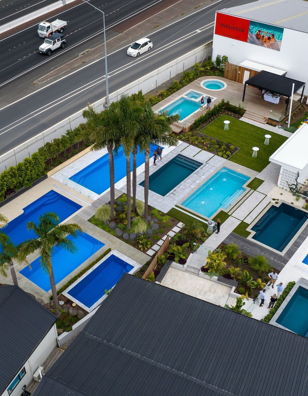 The PoolHouse's Display Centre, pictured from above