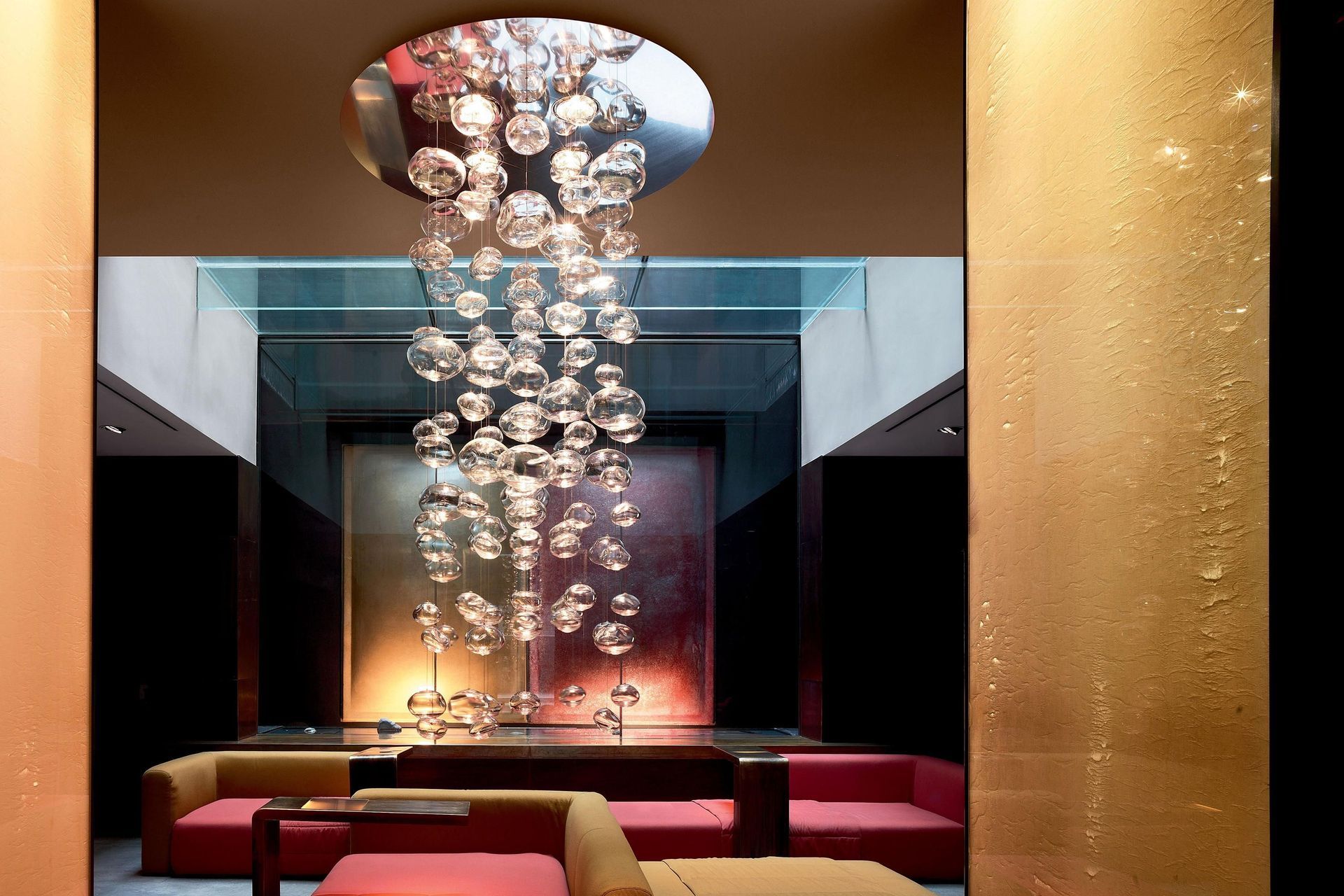 Pendant lights come in all shapes and sizes, beautifully seen here with the Ether Pendant Lamp by Leucos