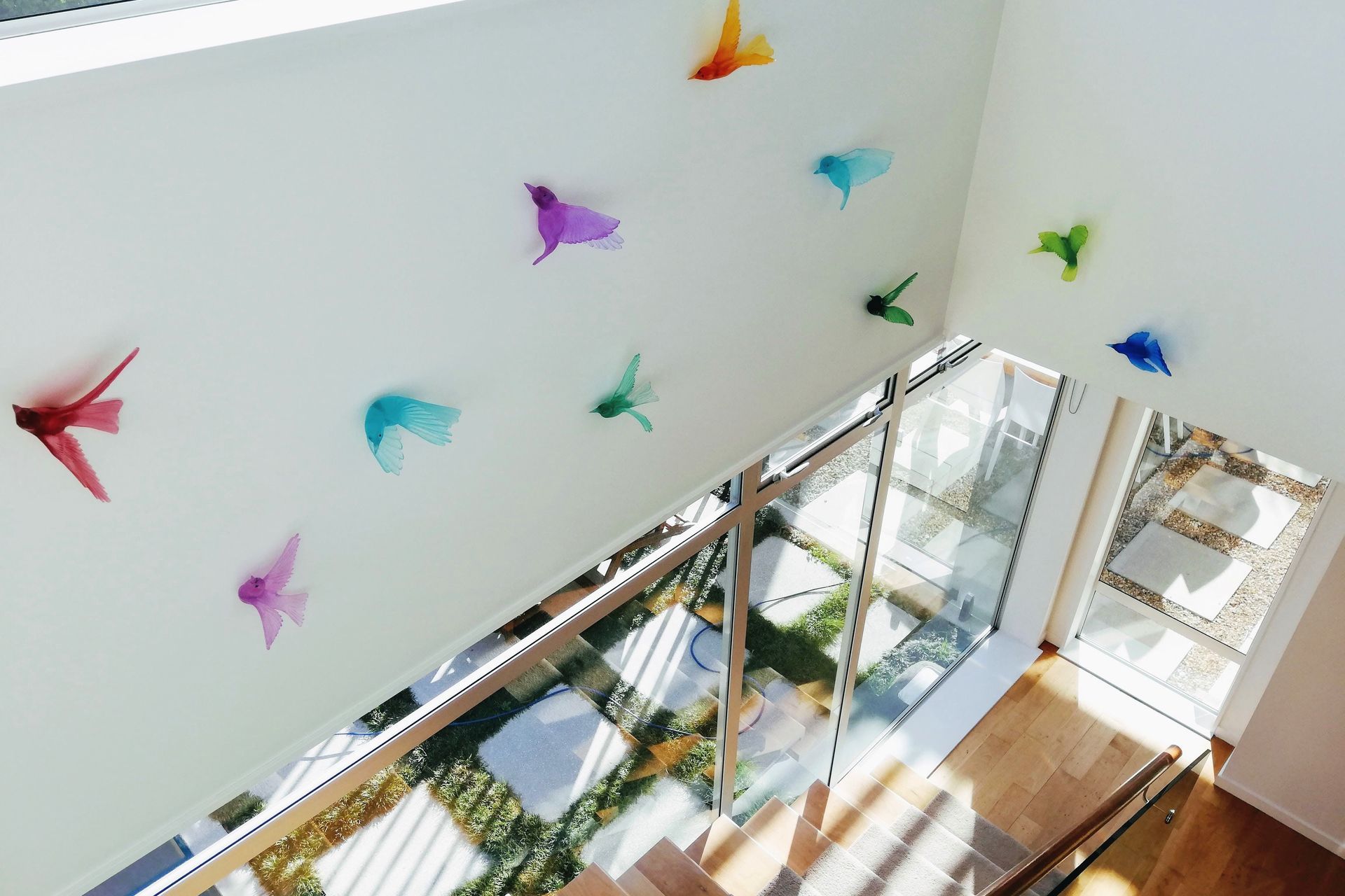 Cast Glass Native Birds by Lukeke Design from Black Door Gallery