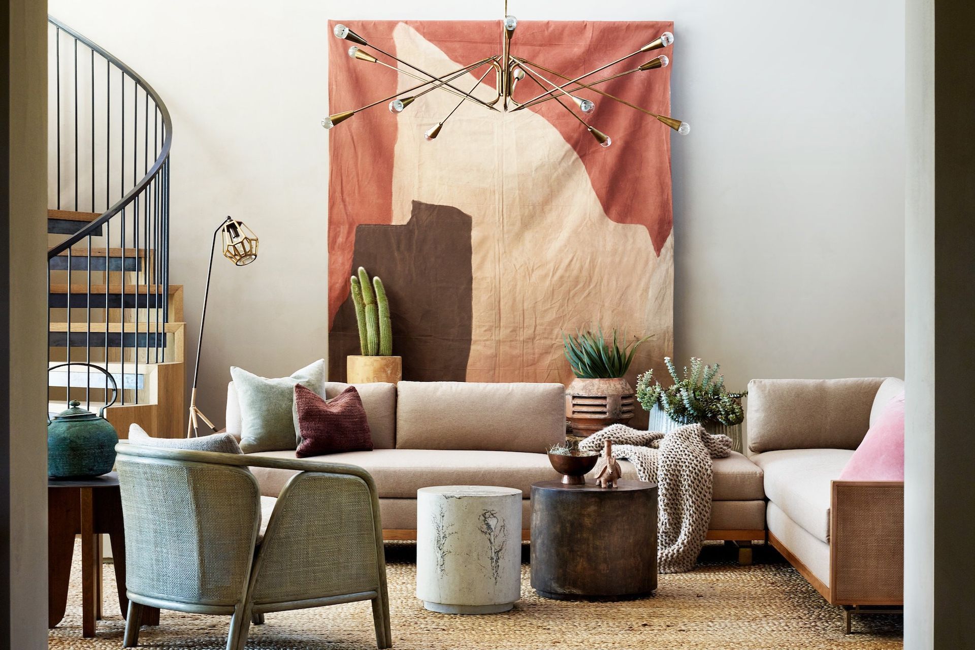 Judging the hanging height for pendant lights is crucial, especially when working with exquisite examples like the Nipomo Chandelier by McGuire Furniture