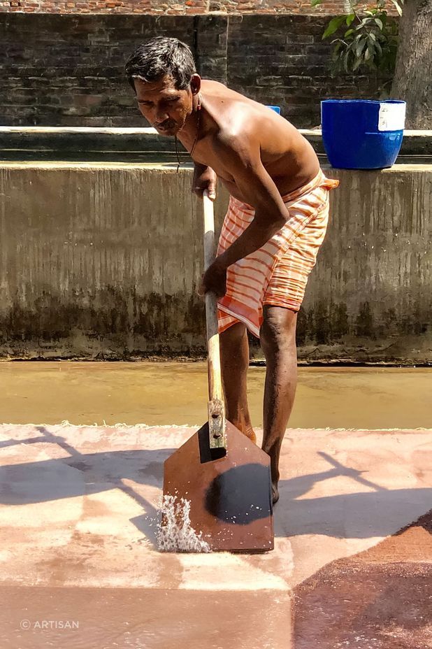 The rugs are washed.