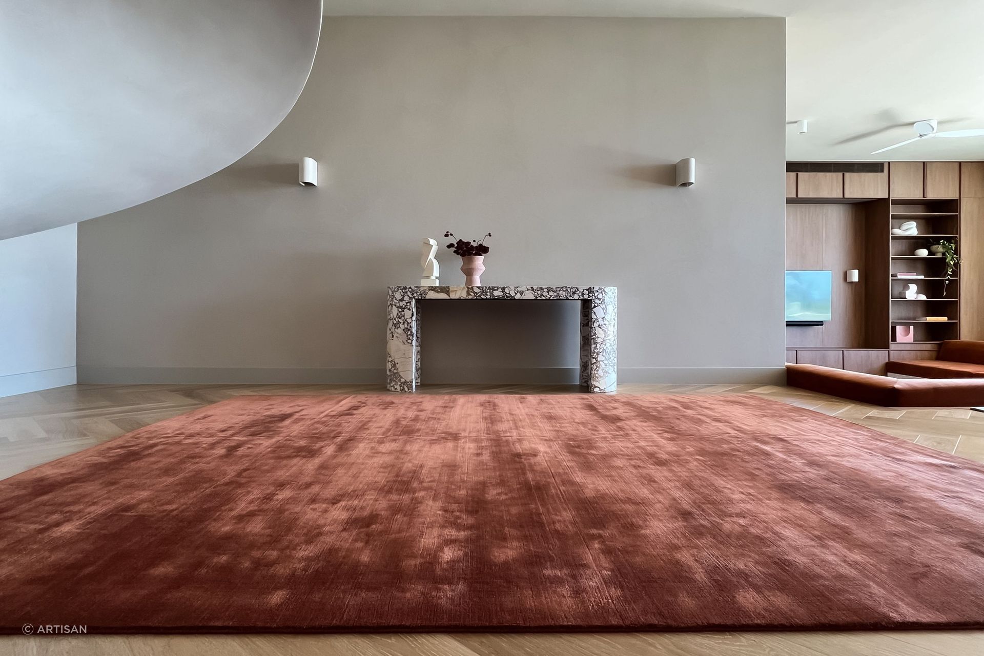 The deep terracotta tones of Marco Terra exude an earthy warmth.