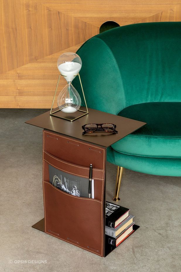 Opus Side Table by Opsis Designs is multifunctional piece blending function and style