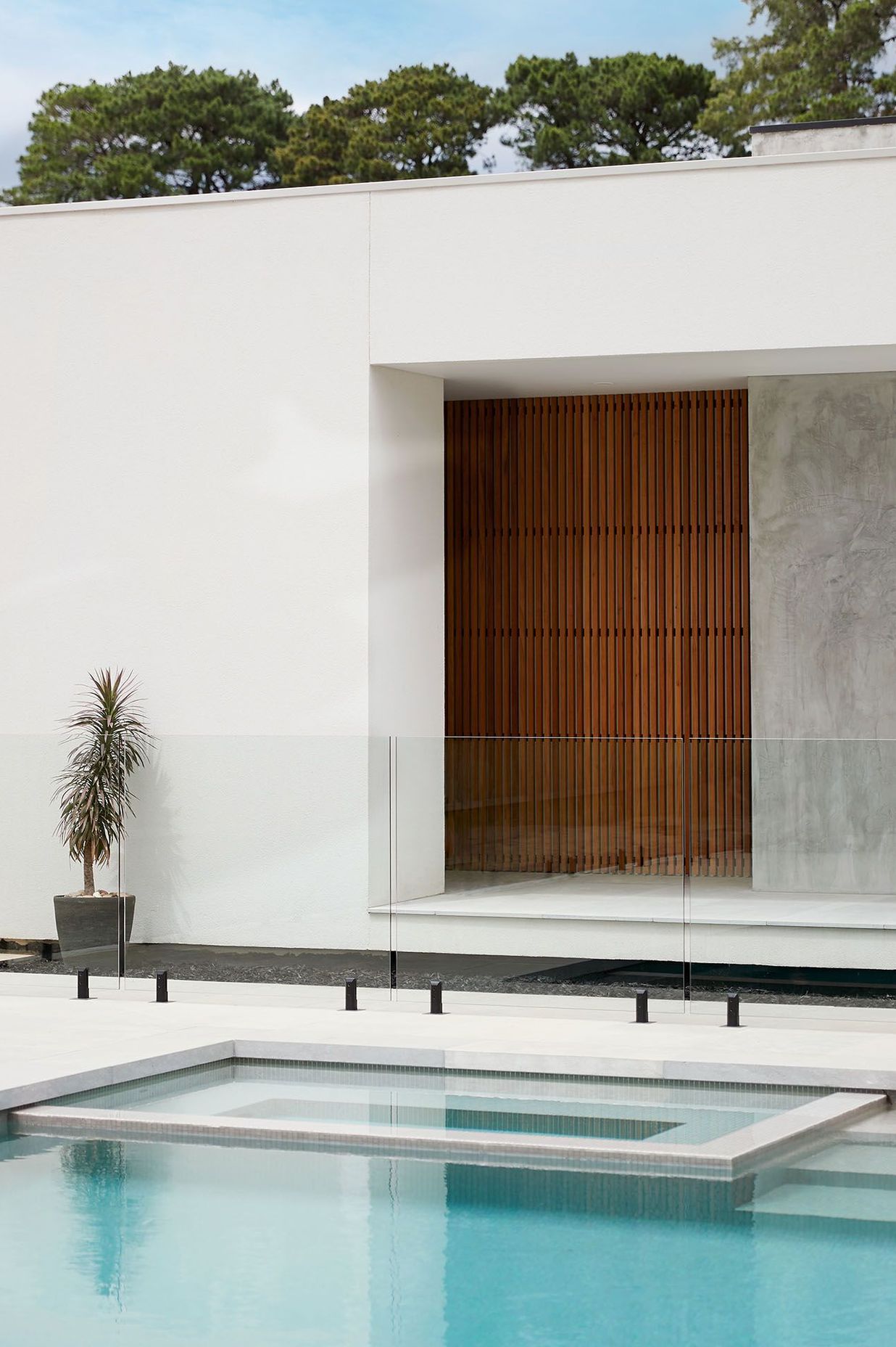 Frameless glass can also make small spaces feel larger.