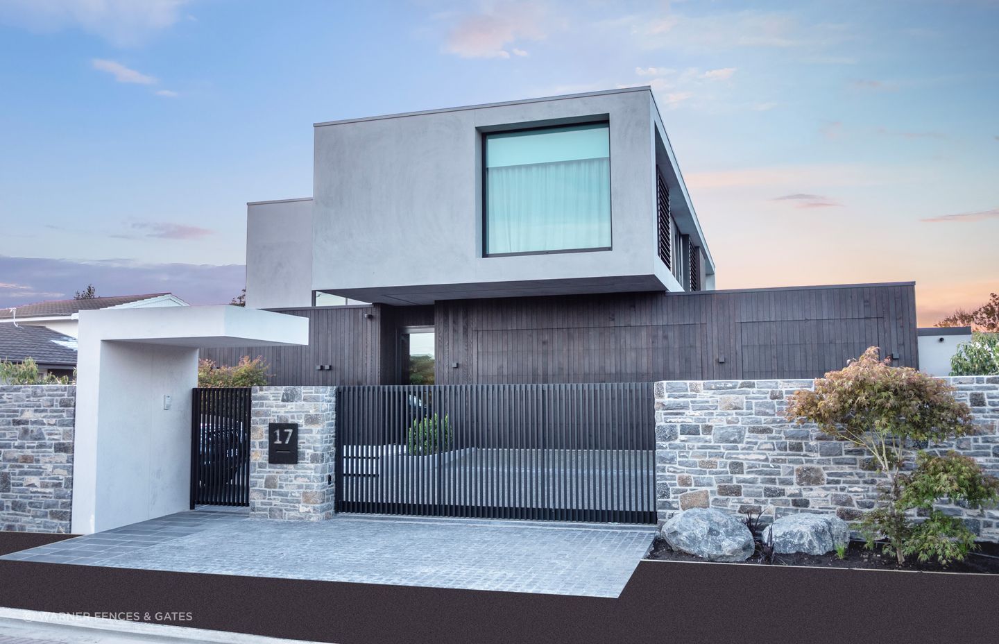 It was vital for the gates to fit in with the home's overall design.