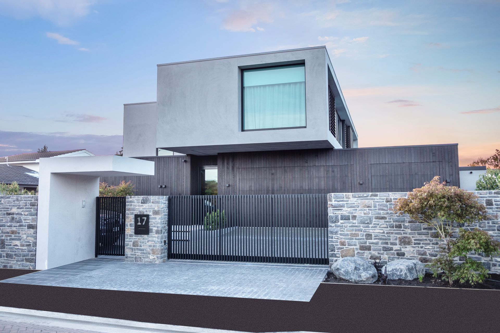 It was vital for the gates to fit in with the home's overall design.