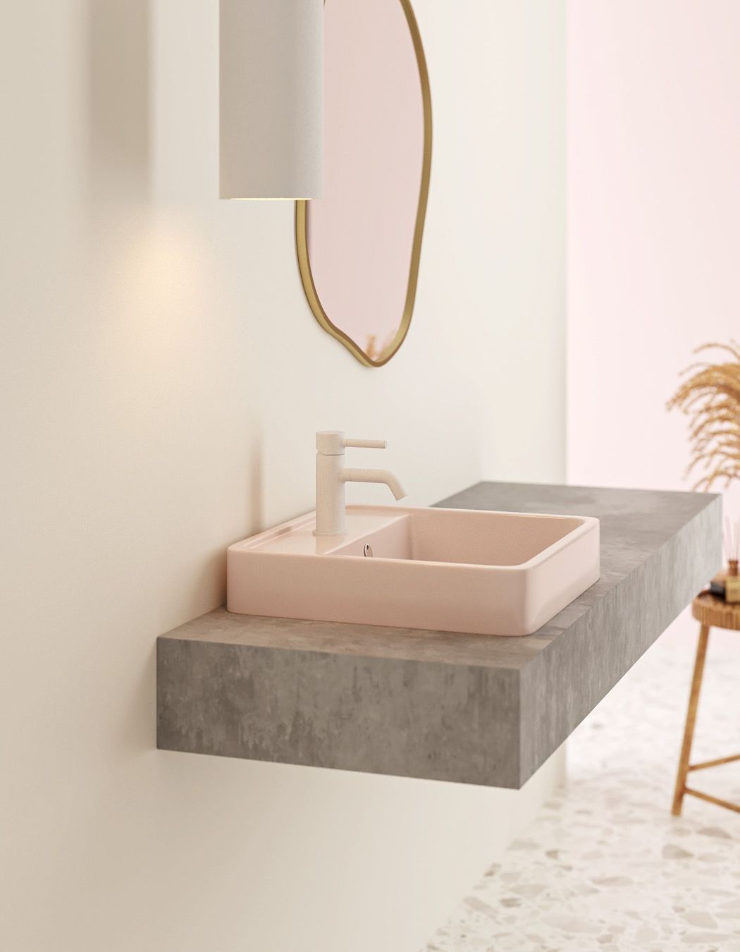 The Geo Inset Basins by Cotto are available in six different colours with varying finish options.
