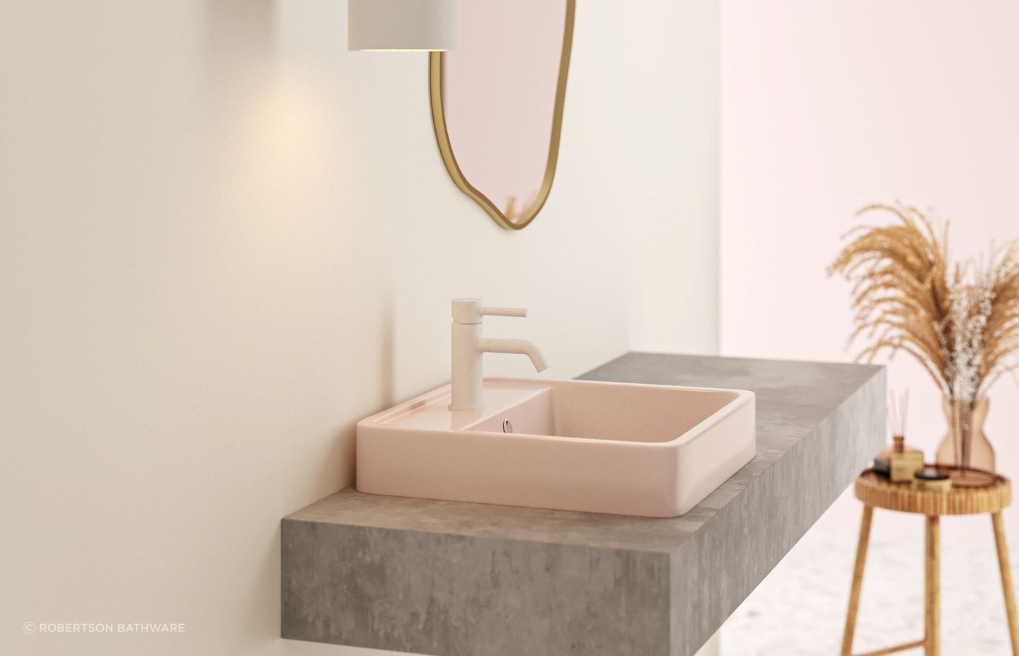 The Geo Inset Basins by Cotto are available in six different colours with varying finish options.