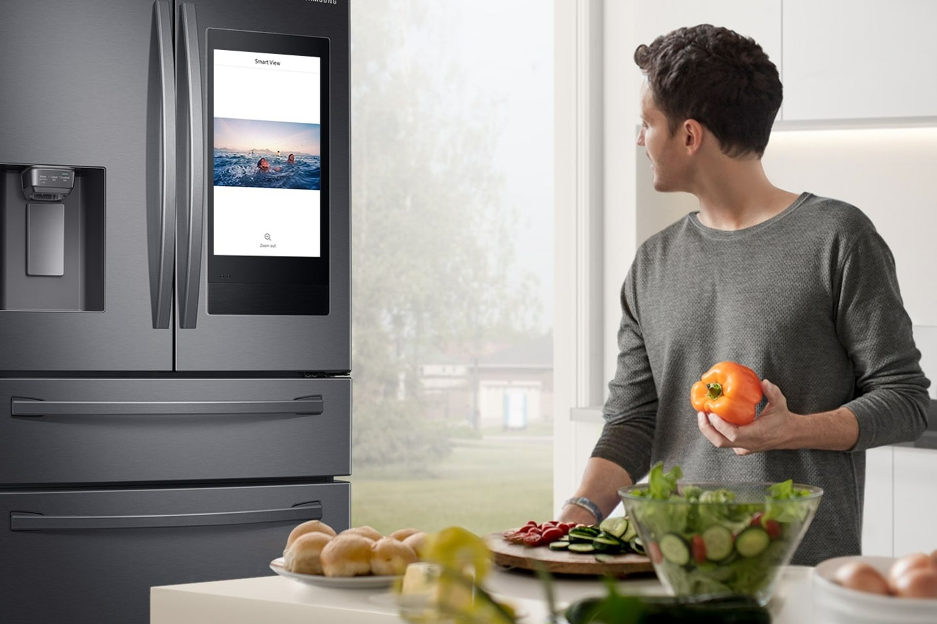 Smart kitchen appliances, like the Samsung Family Hub French Door Refrigerator, add a whole new layer of functionality.