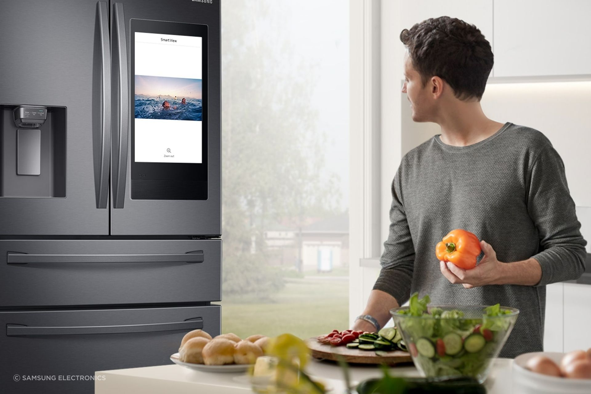Smart kitchen appliances, like the Samsung Family Hub French Door Refrigerator, add a whole new layer of functionality.
