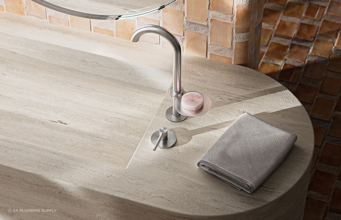 An innovative take on the soap dish — from the Accessories Collection by Quardro.