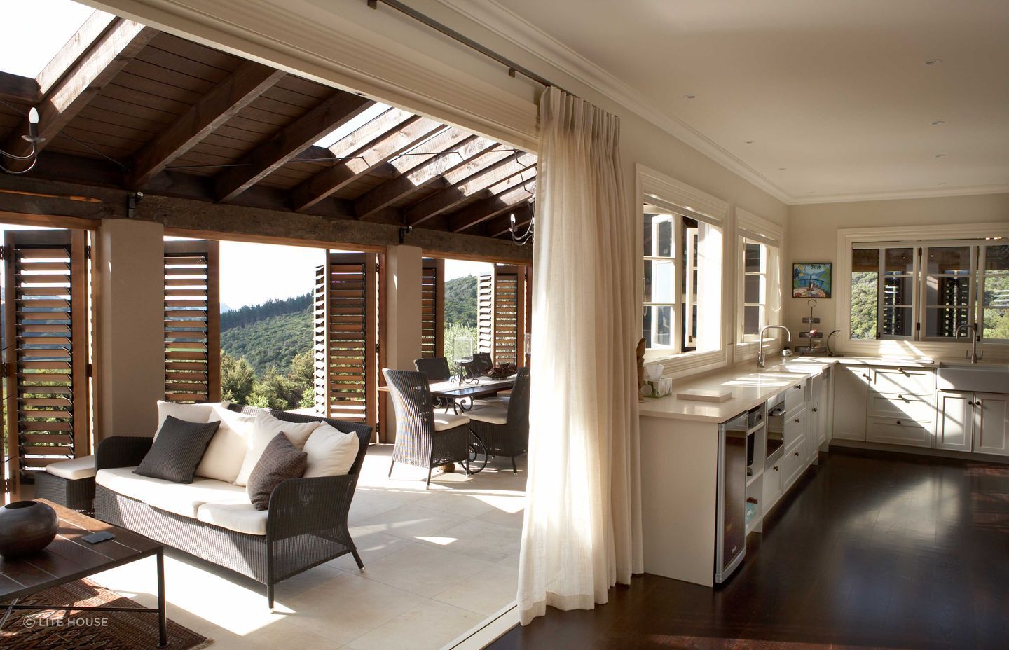 Luxury styling, features and furnishings — hallmark traits of a Mediterranean style interior.