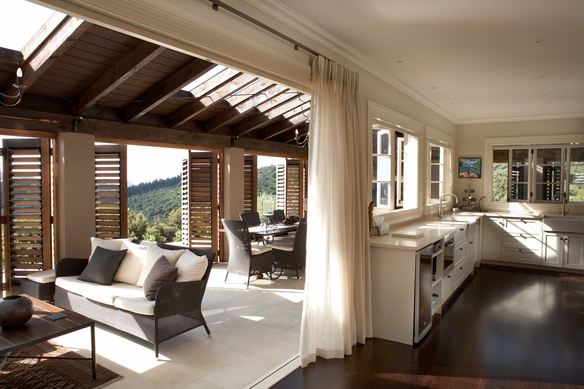 Luxury styling, features and furnishings — hallmark traits of a Mediterranean style interior.