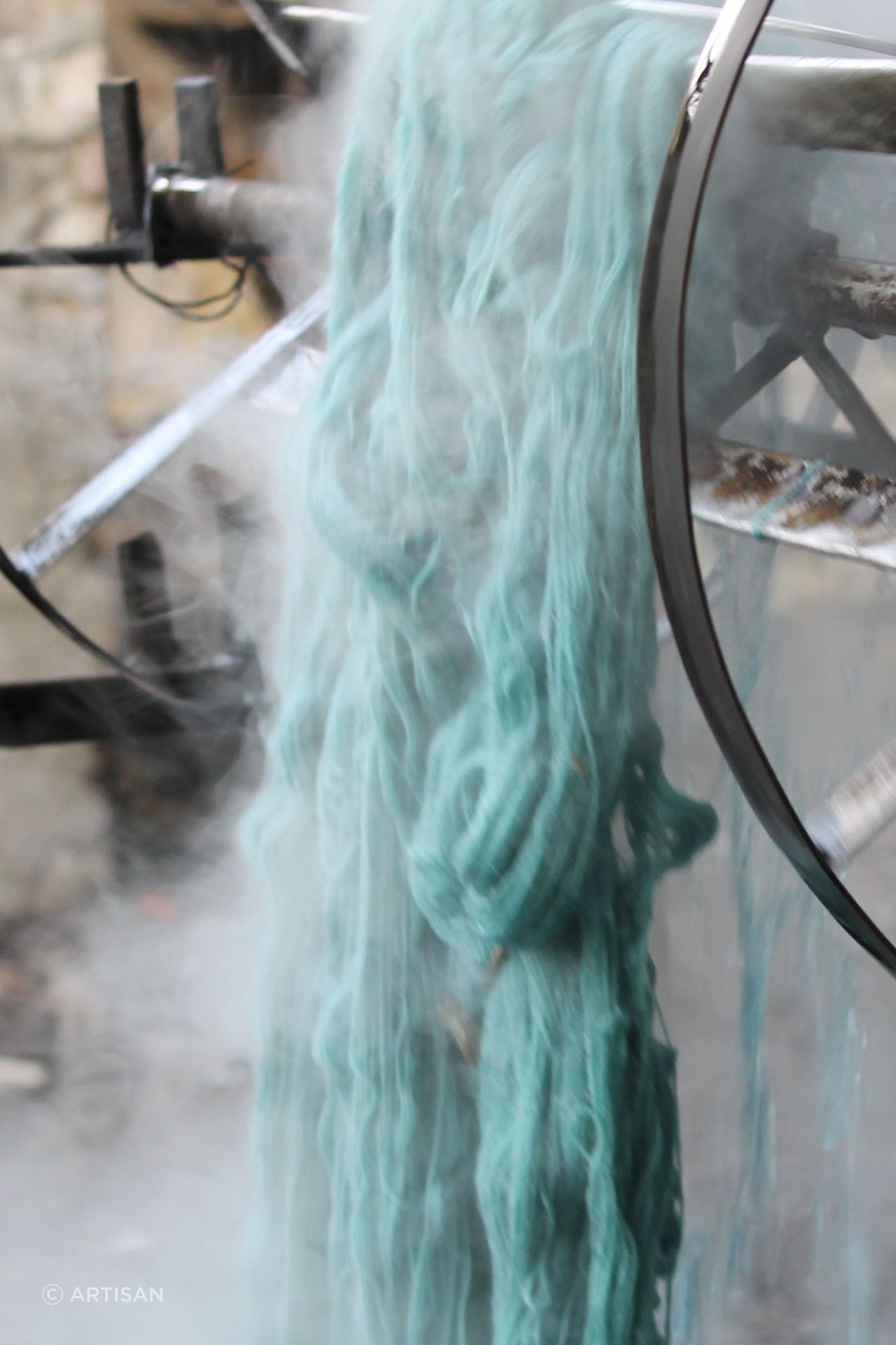 The yarn spinning, carding and washing processes employ a large industry of cottage-based artisans, keeping the handmade art form as pure and traditional as possible.