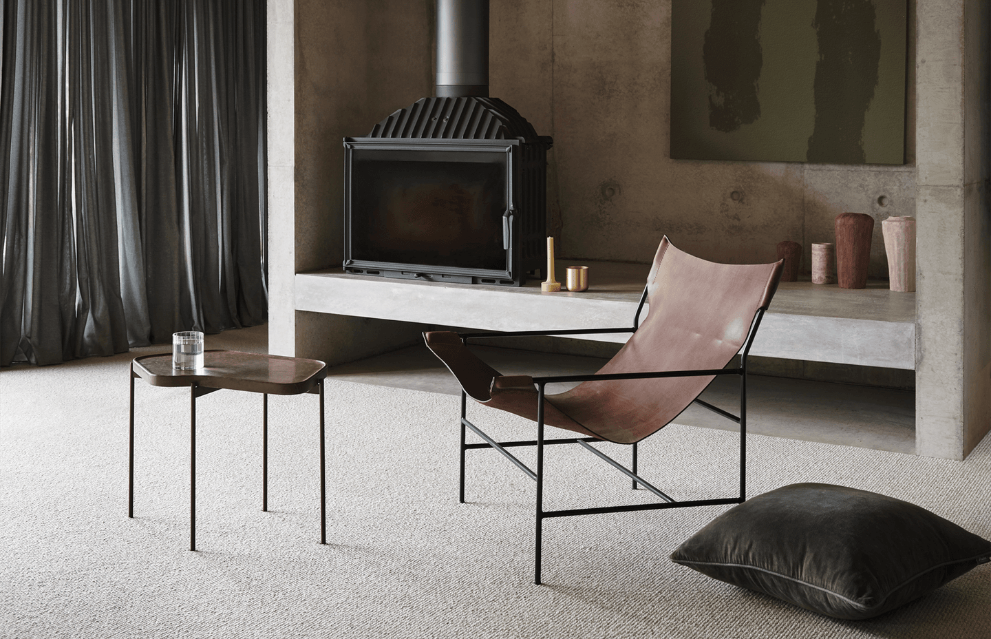 Samurai wool loop pile carpet by Bremworth