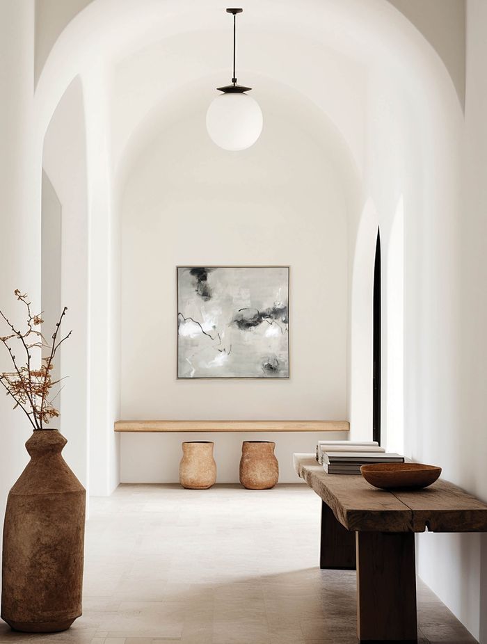 Different spaces can call for art pieces with different moods. Brushstrokes flow with quiet energy in 'Quiet Ascent II' – a serene piece from the Ember collection, designed with the subtle elegance that perfectly complements Japandi-inspired spaces.