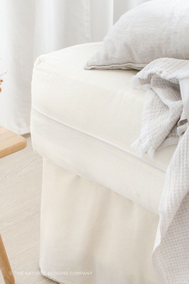 A common misconception about latex mattresses is that they're hot to sleep on. However, Carmen says this is usually because, in Australia, a product only needs to contain some latex to be labelled as a latex mattress. "The rest is usually made up of cheaper, synthetic fillers, and that's what makes it hot. Pure organic latex, like ours, is breathable and temperature neutral."