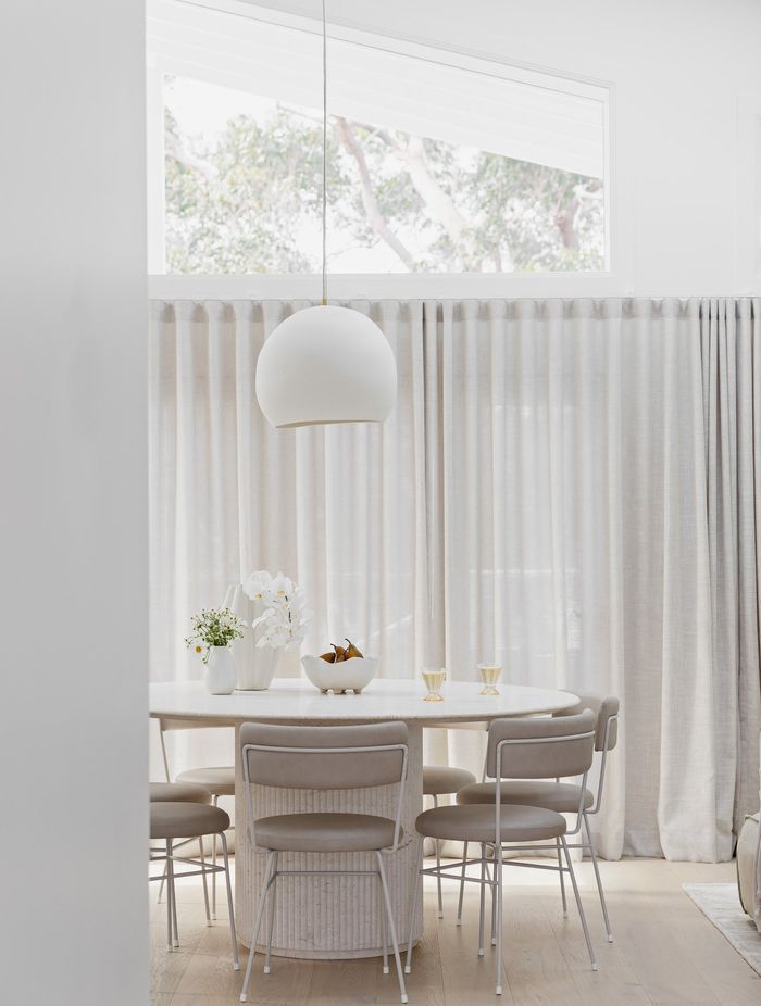 Lighting should be proportional to the table’s dimensions and shape.