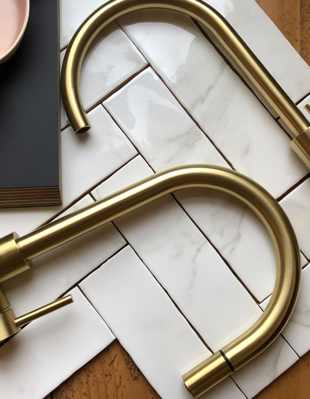 Voda uses the same advanced PVD coating system across their range, so Storm products can be easily matched with other products in the Voda range, including the striking new Voda Gooseneck Pull Out Sink Mixer in brushed brass.