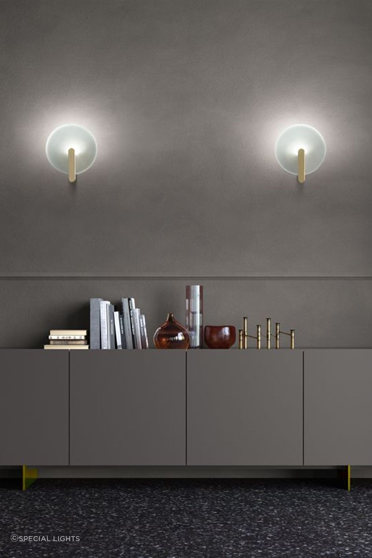 The modern Sinua Wall Light from Special Lights