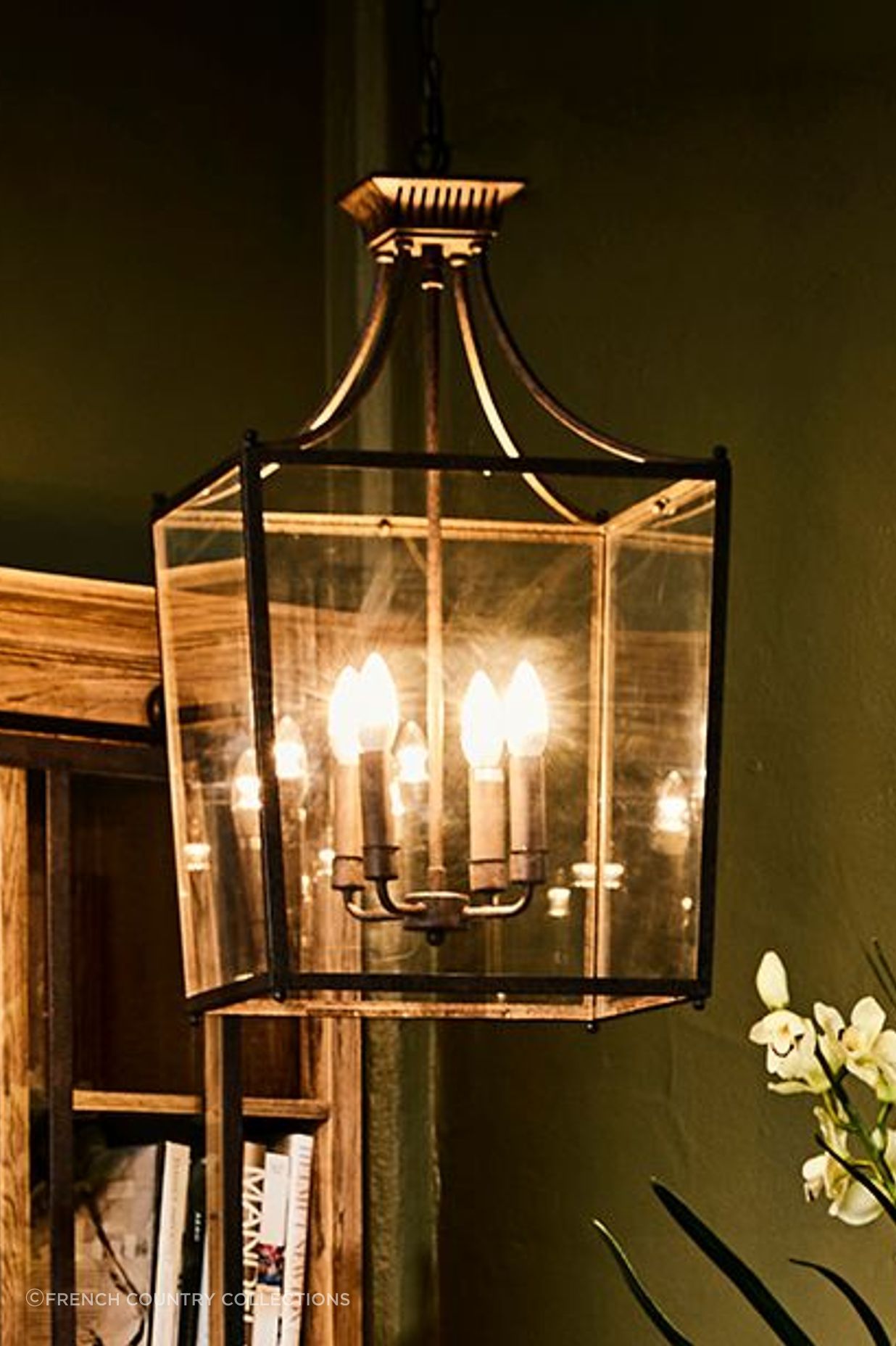 Nuit Lantern Chandelier from French Country Collections